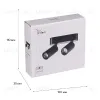 Трековый магнитный светильник Reluce 13005-9.3-002UR magnetic LED2x5W BK 13005-9.3-002UR magnetic LED2x5W BK - 3