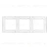 Рамка трехместная Arlight FRM-GLARE-GS-3-WH 043799 043799 - 3