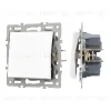 Механизм выключателя одноклавишный перекрестный  Arlight SWT-MKX1-PL-WH (250V, 16A) 043718 043718 - 1