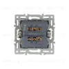 Механизм выключателя одноклавишный перекрестный  Arlight SWT-MKX1-PL-BK (250V, 16A) 043719 043719 - 2
