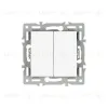 Механизм выключателя двухклавишный проходной Arlight SWT-MKP2-PL-WH (250V, 16A) 043727 043727 - 2