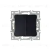 Механизм выключателя двухклавишный проходной Arlight SWT-MKP2-PL-BK (250V, 16A) 043728 043728 - 2