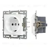 Механизм электрической розетки Arlight SCT-MEU1-PL-WH (250V, 16A) 043730 043730 - 1