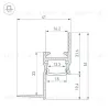 Алюминиевый профиль Arlight ARH-СEIL-S14-SHADOW-2000 BLACK 047183 047183 - 3