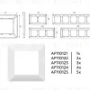 Рамка двухместная Ambrella Volt Line AF110122 AF110122 - 4