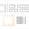 Рамка пятиместная Ambrella Volt Techno AF220305 AF220305 - 4