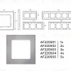Рамка двухместная Ambrella Volt Techno AF220502 AF220502 - 4