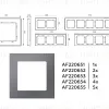 Рамка одноместная Ambrella Volt Techno AF220651 AF220651 - 4