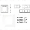 Рамка трехместная Ambrella Volt Qubi AF250103 AF250103 - 4