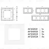 Рамка двухместная Ambrella Volt Qubi AF250122 AF250122 - 4