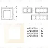 Рамка одноместная Ambrella Volt Qubi AF250301 AF250301 - 4