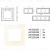 Рамка двухместная Ambrella Volt Qubi AF250332 AF250332 - 4