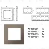 Рамка четырехместная Ambrella Volt Qubi AF250634 AF250634 - 4
