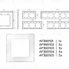 Рамка одноместная Ambrella Volt Platos AF330101 AF330101 - 4