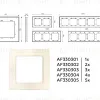 Рамка двухместная Ambrella Volt Platos AF330302 AF330302 - 4