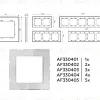 Рамка одноместная Ambrella Volt Platos AF330401 AF330401 - 4