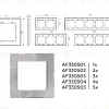 Рамка трехместная Ambrella Volt Platos AF330503 AF330503 - 5