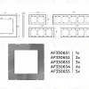 Рамка одноместная Ambrella Volt Platos AF330651 AF330651 - 4