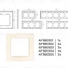 Рамка трехместная Ambrella Volt Platos AF380303 AF380303 - 3
