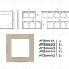 Рамка трехместная Ambrella Volt Platos AF380603 AF380603 - 4