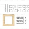 Рамка одноместная Ambrella Volt Platos AF550301 AF550301 - 4