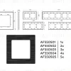 Рамка двухместная Ambrella Volt Platos AF550502 AF550502 - 4