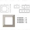 Рамка четырехместная Ambrella Volt Arctic AF580364 AF580364 - 4