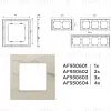 Рамка двухместная Ambrella Volt Grand AF930602 AF930602 - 4