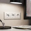 Лицевая панель для розетки с/з со шторками 2USB A+A Ambrella Volt Alfa AP1290 AP1290 - 2