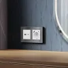 Лицевая панель для розетки с/з со шторками 2USB A+C Ambrella Volt Alfa AP1300 AP1300 - 2