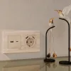 Лицевая панель для розетки с/з со шторками 2USB A+A Ambrella Volt Alfa AP3090 AP3090 - 2