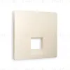 Лицевая панель для компьютерной/телефонной розетки RJ-45/RJ-11 Ambrella Volt Alfa AP3320 AP3320 - 1