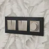 Лицевая панель для выключателя двухклавишного с подсветкой Ambrella Volt Alfa AP3640 AP3640 - 2