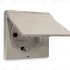 Лицевая панель для розетки с/з со шторками и крышкой Ambrella Volt Alfa AP3680 AP3680 - 1