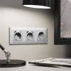 Лицевая панель для розетки с/з Ambrella Volt Alfa AP4060 AP4060 - 4