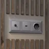 Лицевая панель для розетки с/з и шторками Ambrella Volt Alfa AP5070 AP5070 - 2