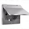 Лицевая панель для розетки с/з со шторками и крышкой Ambrella Volt Alfa AP5080 AP5080 - 1