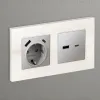 Лицевая панель для розетки 2USB тип A+C Ambrella Volt Alfa AP5110 AP5110 - 2
