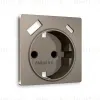 Лицевая панель для розетки с/з со шторками 2USB A+C Ambrella Volt Alfa AP6400 AP6400 - 1