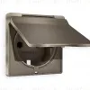 Лицевая панель для розетки с/з со шторками и крышкой Ambrella Volt Alfa AP6380 AP6380 - 1