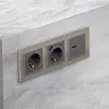 Лицевая панель для розетки с/з со шторками Ambrella Volt Alfa AP6570 AP6570 - 2