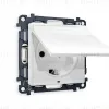 Комплект механизма розетки с/з со шторками и крышкой Ambrella Volt Alfa MA108010 MA108010 - 1