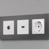 Комплект механизма TV розетки проходной 5-1000 MHz 4dB Ambrella Volt Alfa MA113030 MA113030 - 2