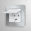 Комплект механизма розетки с/з со шторками и крышкой Ambrella Volt Alfa MA128010 MA128010 - 2