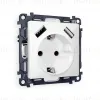 Комплект механизма розетки 2USB A+A 18W (быстрая зарядка) с/з Ambrella Volt Alfa MA129010 MA129010 - 1