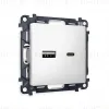 Комплект механизма розетки 2USB A+C 20W (быстрая зарядка) Ambrella Volt Alfa MA131010 MA131010 - 1