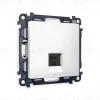 Комплект механизма компьютерной розетки RJ-45(8P8C) CAT6 со шторкой Ambrella Volt Alfa MA132010 MA132010 - 1