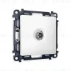 Комплект механизма TV розетки оконечной 50-870 MHz 1dB Ambrella Volt Alfa MA133010 MA133010 - 1