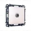 Комплект механизма TV розетки проходной 5-1000 MHz 4dB Ambrella Volt Alfa MA213030 MA213030 - 1