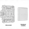 Комплект механизма 1-кл выключателя Ambrella Volt Alfa MA301010 MA301010 - 4